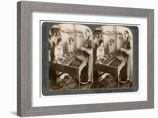 Manufacturing Silk, Syria, 1900s-Underwood & Underwood-Framed Giclee Print