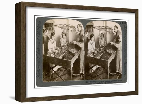 Manufacturing Silk, Syria, 1900s-Underwood & Underwood-Framed Giclee Print