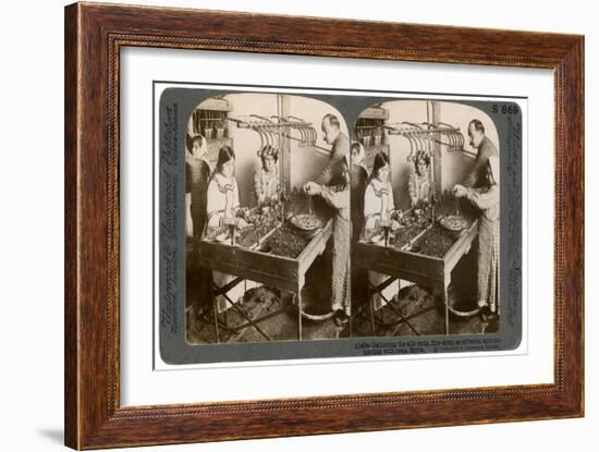 Manufacturing Silk, Syria, 1900s-Underwood & Underwood-Framed Giclee Print