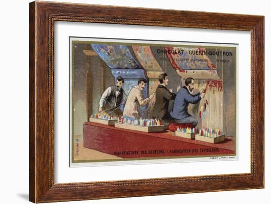 Manufacturing Tapestries at the Gobelins Manufactory-null-Framed Giclee Print