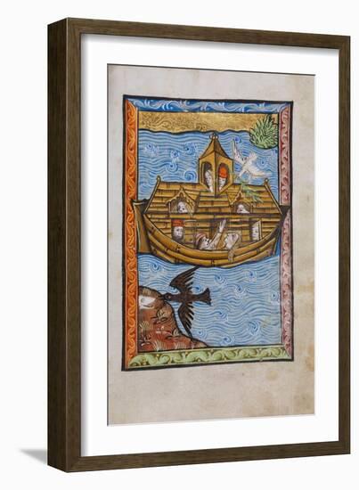 Manuscript Illumination of Noah's Ark-null-Framed Giclee Print