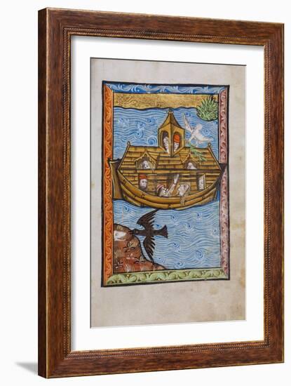 Manuscript Illumination of Noah's Ark-null-Framed Giclee Print