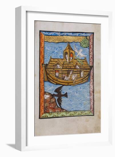 Manuscript Illumination of Noah's Ark-null-Framed Giclee Print
