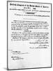 Manuscript of Fifteenth Amendment to the Constitution-null-Mounted Giclee Print