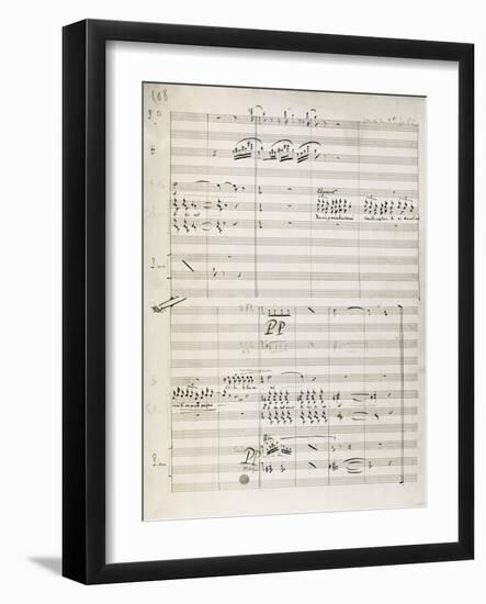 Manuscript Score for King David-Arthur Walker Redgate-Framed Giclee Print