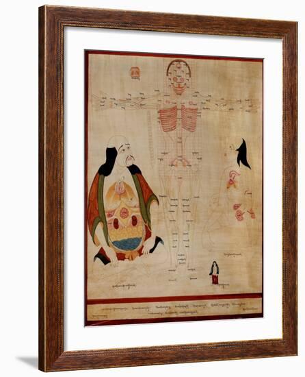 Manuscript Showing the Meridian Points-null-Framed Giclee Print