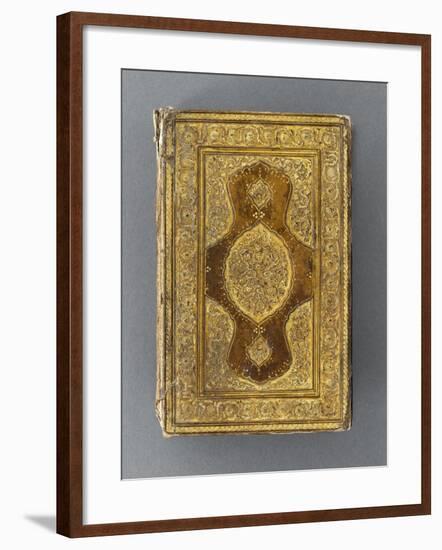 Manuscrit, reliure à décor de mandorle-null-Framed Giclee Print