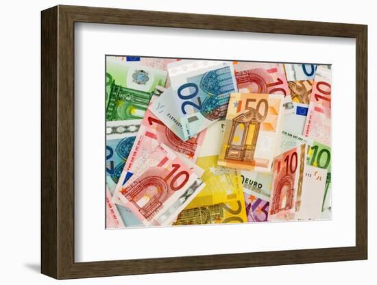 Many Different Euro Bills-ginasanders-Framed Photographic Print