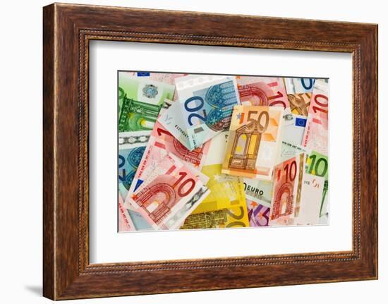 Many Different Euro Bills-ginasanders-Framed Photographic Print