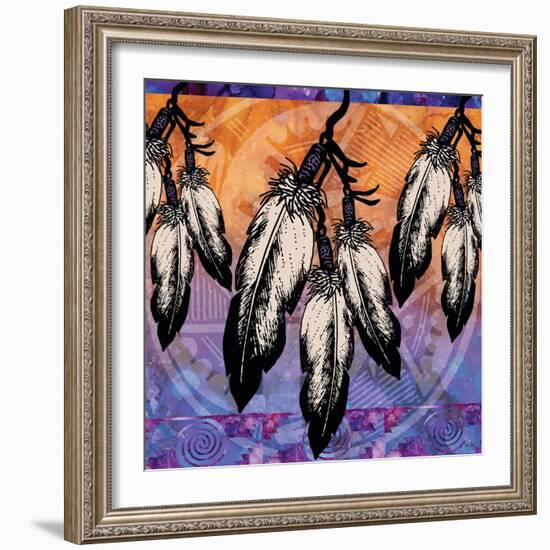 Many Feathers-Bee Sturgis-Framed Art Print