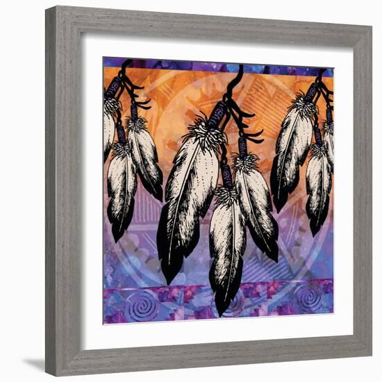 Many Feathers-Bee Sturgis-Framed Art Print