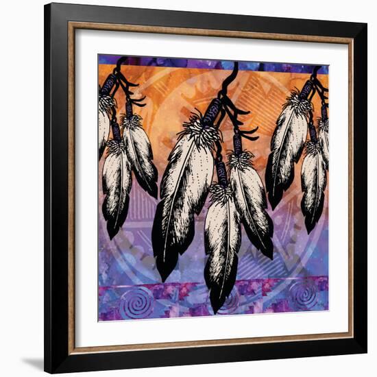 Many Feathers-Bee Sturgis-Framed Art Print