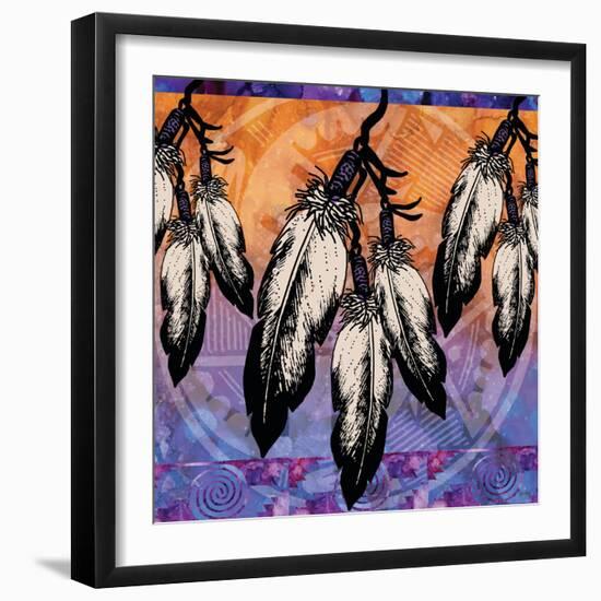 Many Feathers-Bee Sturgis-Framed Art Print