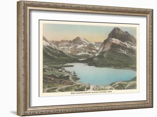 Many Glacier Region, Glacier National Park-null-Framed Art Print