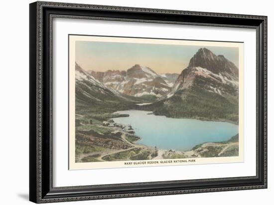 Many Glacier Region, Glacier National Park-null-Framed Art Print