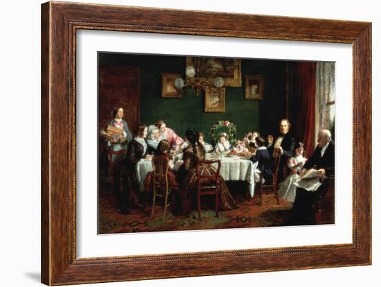 Many Happy Returns of the Day, 1856-William Powell Frith-Framed Giclee Print