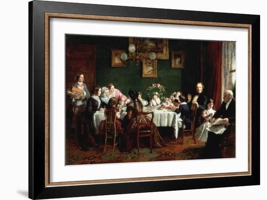 Many Happy Returns of the Day, 1856-William Powell Frith-Framed Giclee Print