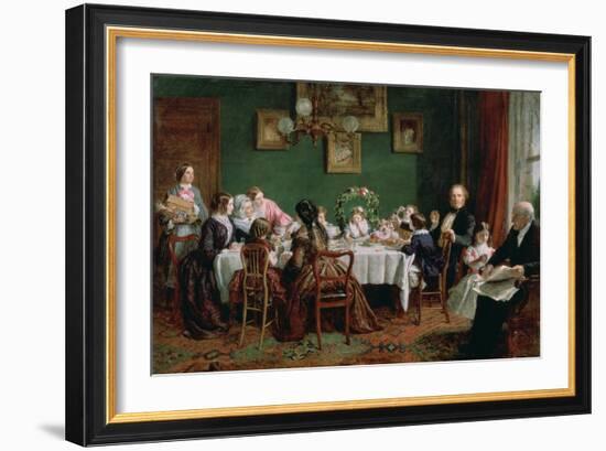 Many Happy Returns of the Day, 1856-William Powell Frith-Framed Premium Giclee Print