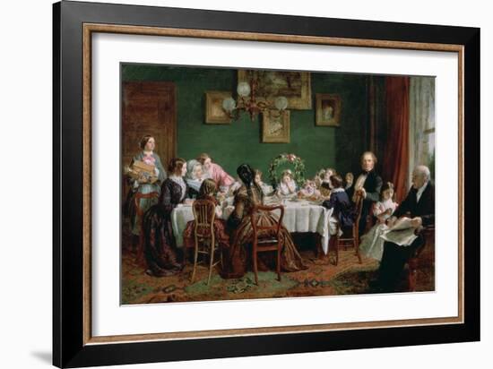 Many Happy Returns of the Day, 1856-William Powell Frith-Framed Giclee Print