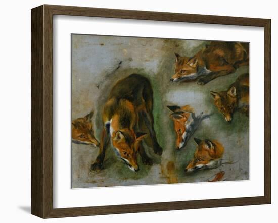 Many of Boels sketches were used in the tapestries woven in Les Gobelins. A fox-Pieter Boel-Framed Giclee Print