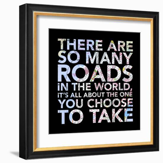 Many Roads-Jace Grey-Framed Art Print