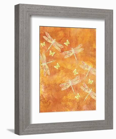 Many Soaring Dragonflies-Bee Sturgis-Framed Art Print