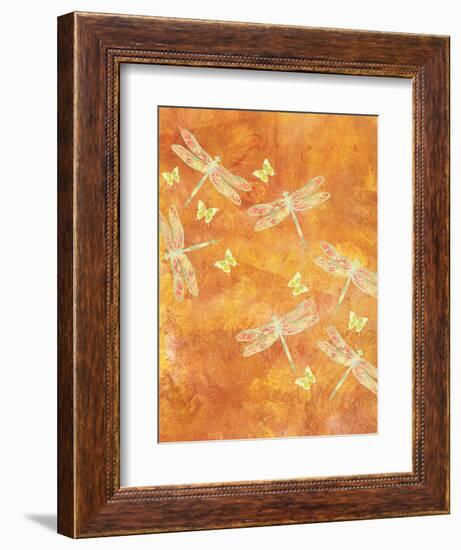 Many Soaring Dragonflies-Bee Sturgis-Framed Art Print