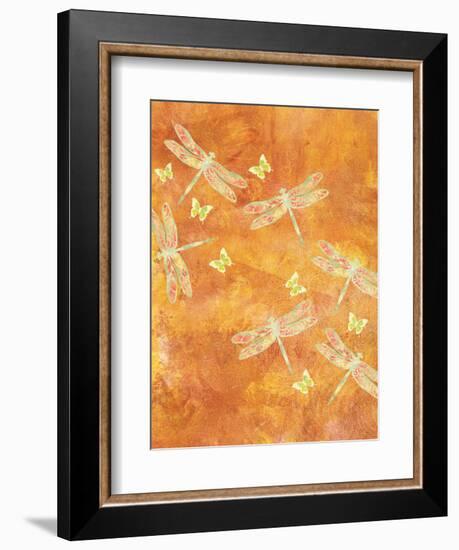 Many Soaring Dragonflies-Bee Sturgis-Framed Art Print