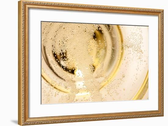 Many Tiny Bubbles in a Champagne Glass-unpict-Framed Photographic Print