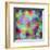 Many Vivid Color Circles on a Grunge Background-Valentina Photos-Framed Art Print