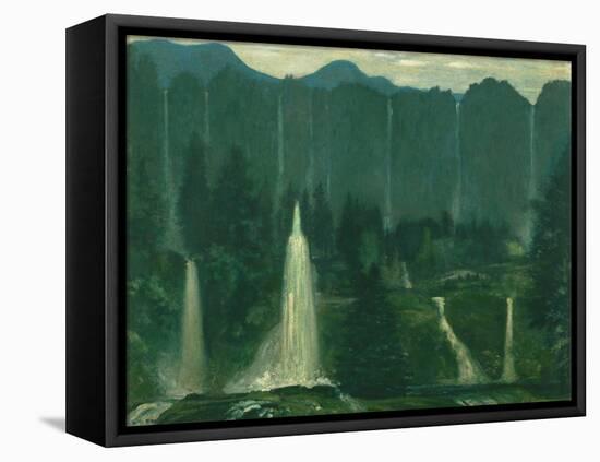 Many Waters (Waterfalls)-Arthur Bowen Davies-Framed Premier Image Canvas