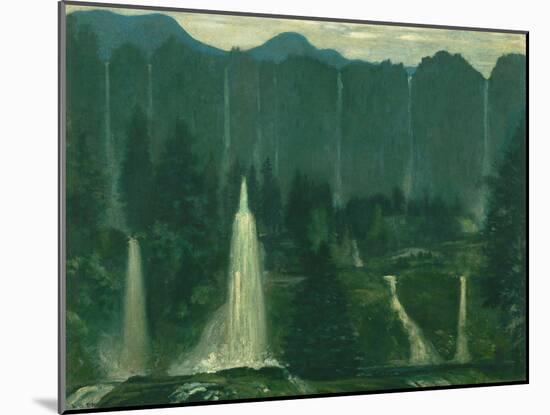 Many Waters (Waterfalls)-Arthur Bowen Davies-Mounted Giclee Print