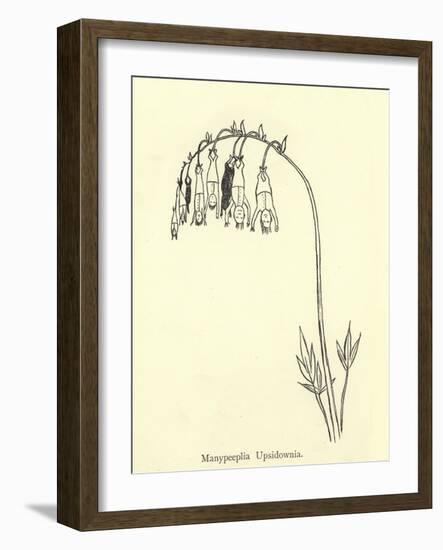 Manypeeplia Upsidownia-Edward Lear-Framed Giclee Print