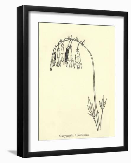 Manypeeplia Upsidownia-Edward Lear-Framed Giclee Print