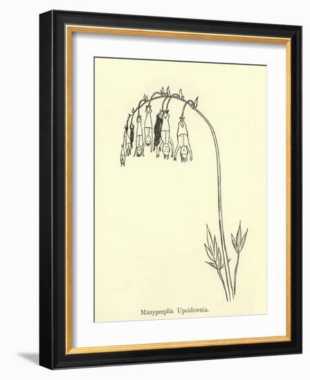 Manypeeplia Upsidownia-Edward Lear-Framed Giclee Print