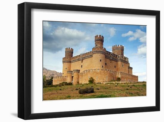 Manzanares Real Castle Spain-null-Framed Art Print