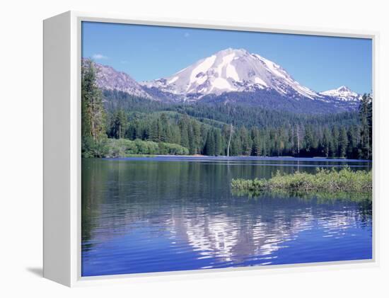 Manzanita Lake, Lassen Volcanic National Park, CA-Mark Gibson-Framed Premier Image Canvas