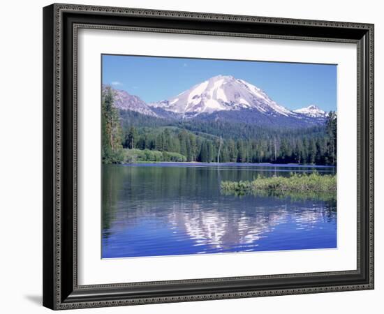 Manzanita Lake, Lassen Volcanic National Park, CA-Mark Gibson-Framed Photographic Print