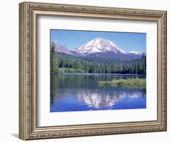 Manzanita Lake, Lassen Volcanic National Park, CA-Mark Gibson-Framed Photographic Print