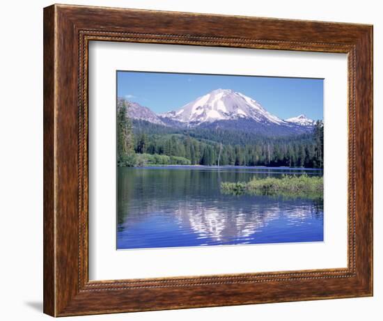 Manzanita Lake, Lassen Volcanic National Park, CA-Mark Gibson-Framed Photographic Print