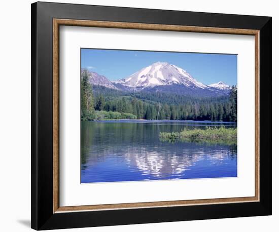 Manzanita Lake, Lassen Volcanic National Park, CA-Mark Gibson-Framed Photographic Print