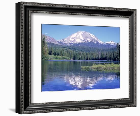 Manzanita Lake, Lassen Volcanic National Park, CA-Mark Gibson-Framed Photographic Print