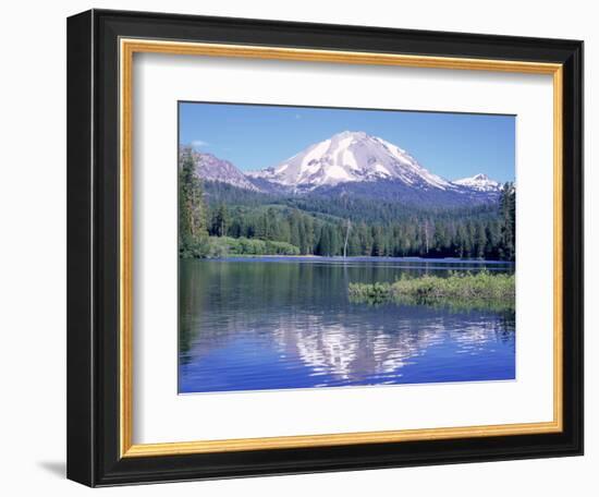 Manzanita Lake, Lassen Volcanic National Park, CA-Mark Gibson-Framed Photographic Print