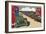 Mao Reviews His Army, The Line up in Tanks as He Drives Past and Salutes-null-Framed Premium Giclee Print