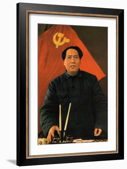 Mao Zedong, Chinese Communist Revolutionary and Leader, C1950S-C1960S-null-Framed Giclee Print