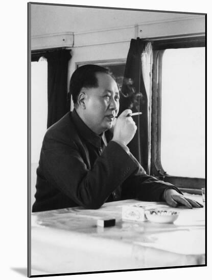 Mao Zedong, Chinese Communist Revolutionary and Leader, C1950S-null-Mounted Giclee Print