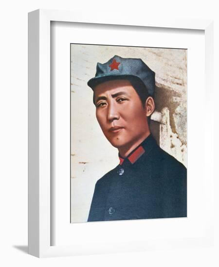Mao Zedong in Northern Shensi, 1936-Chinese Photographer-Framed Giclee Print