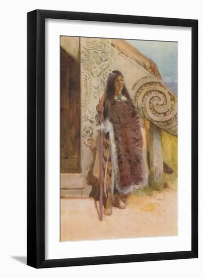 'Maori in Native Costume', 1924-Unknown-Framed Giclee Print