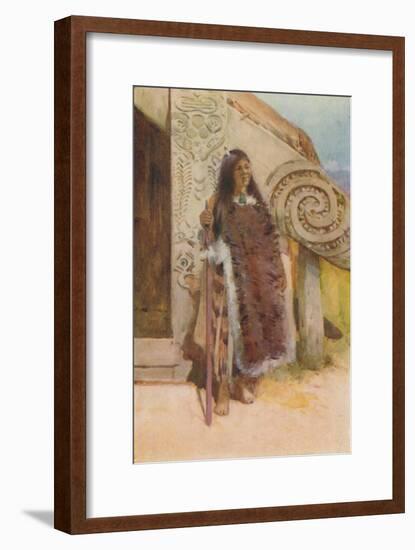 'Maori in Native Costume', 1924-Unknown-Framed Giclee Print
