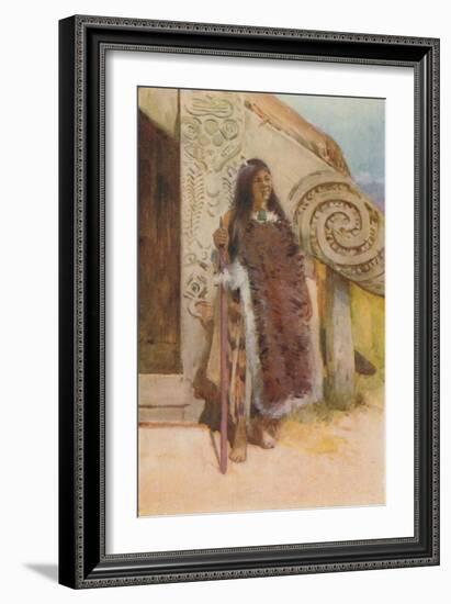 'Maori in Native Costume', 1924-Unknown-Framed Giclee Print